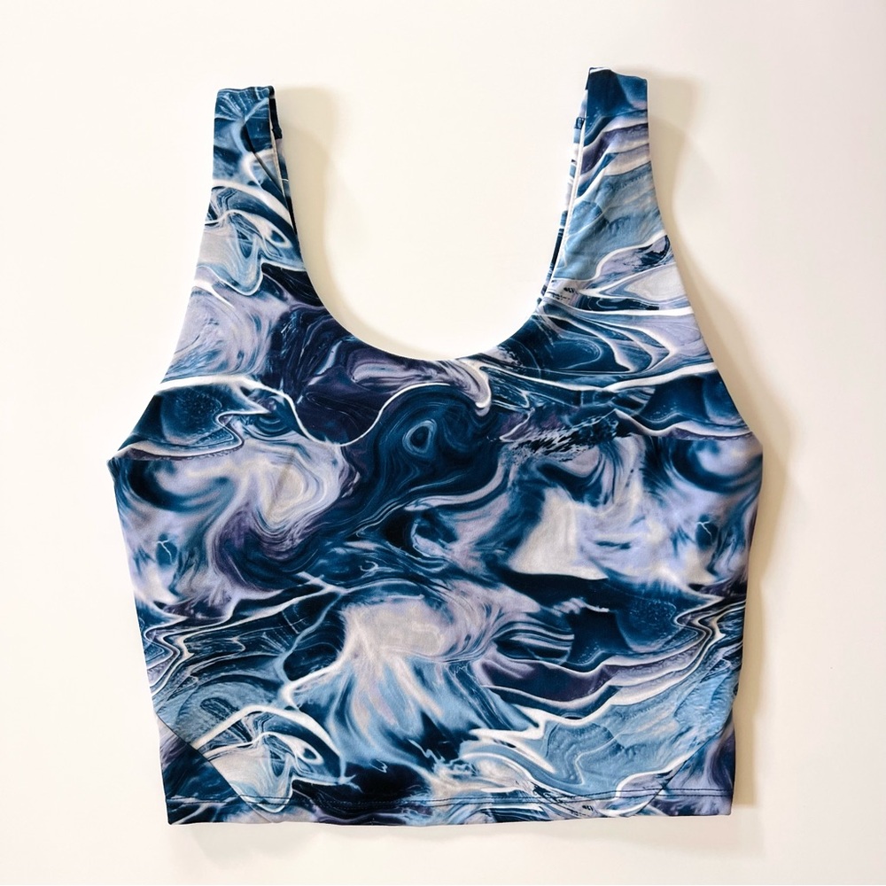 Gaiam Cropped Tank w Built-in Sports Bra W-Sm